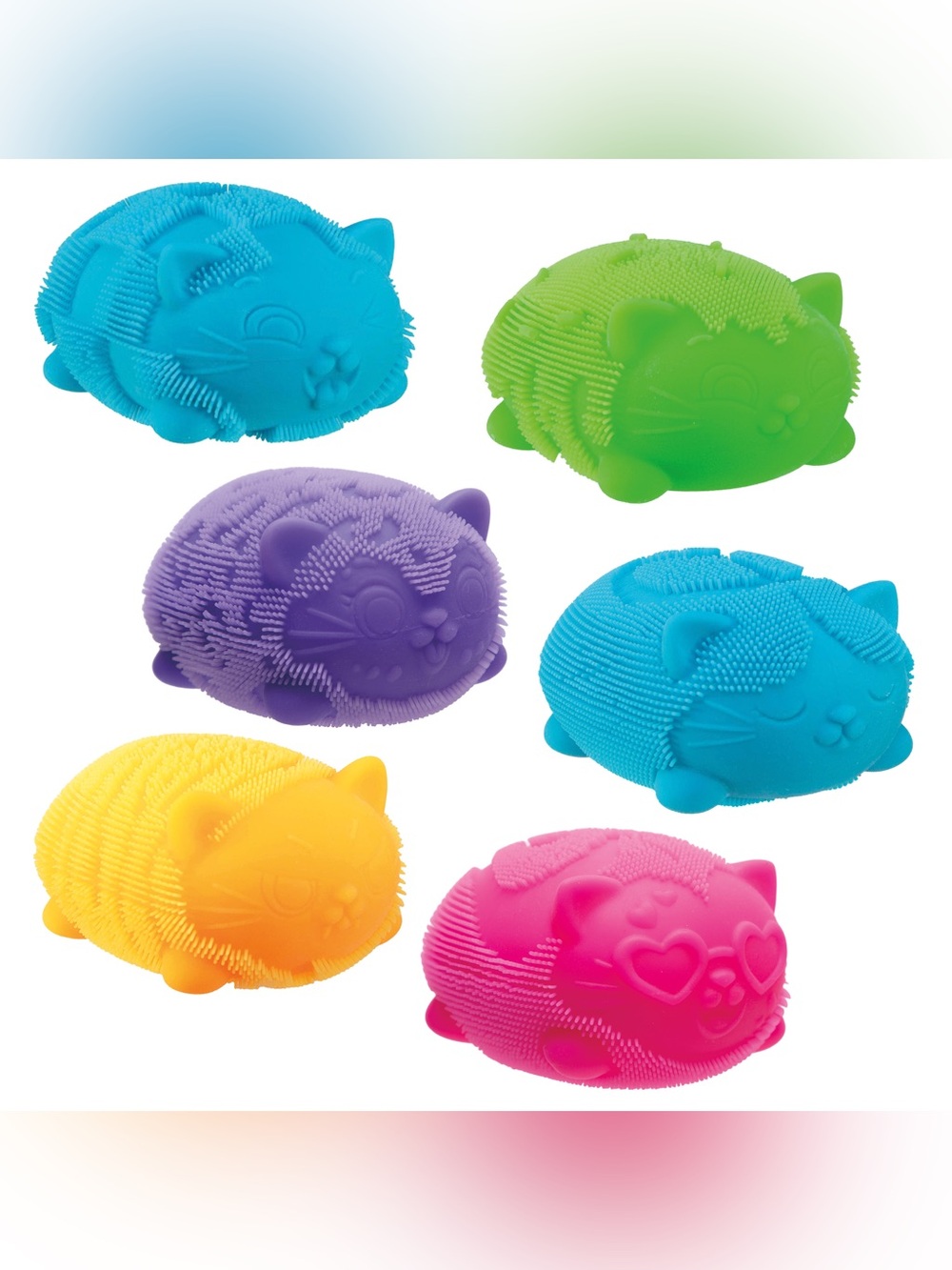 ๐ RARE NeeDoh Wild Cat Fuzz Ball Pink Heart Squishy Squeeze NEW SHIPS TODAY! - Picture 10 of 10
